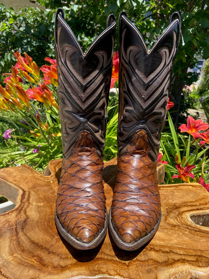 Tony Lama Anteater Cowboy Boots 7.5 D