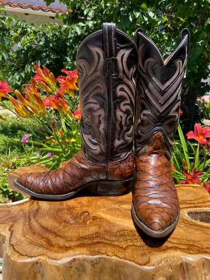 Tony Lama Anteater Cowboy Boots 7.5 D