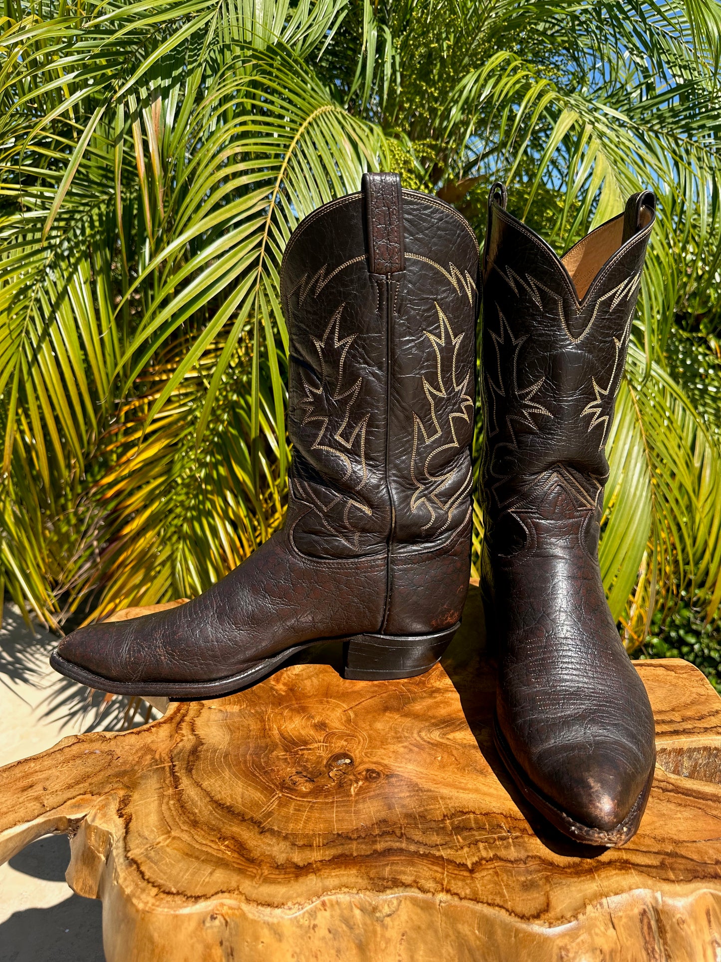 1960's Tony Lama Carribou Cowboy Boots 13 D