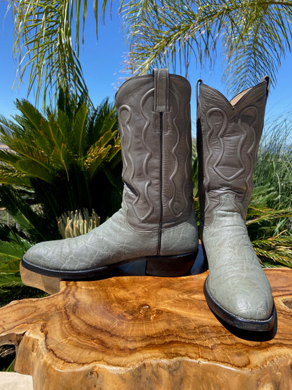 Paul Wheeler Custom Elephant Cowboy Boots 11.5 B