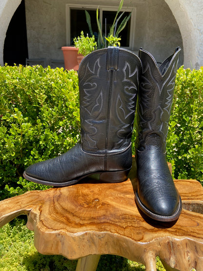 Larry Mahan Calf Skin Cowboy Boot 13 D