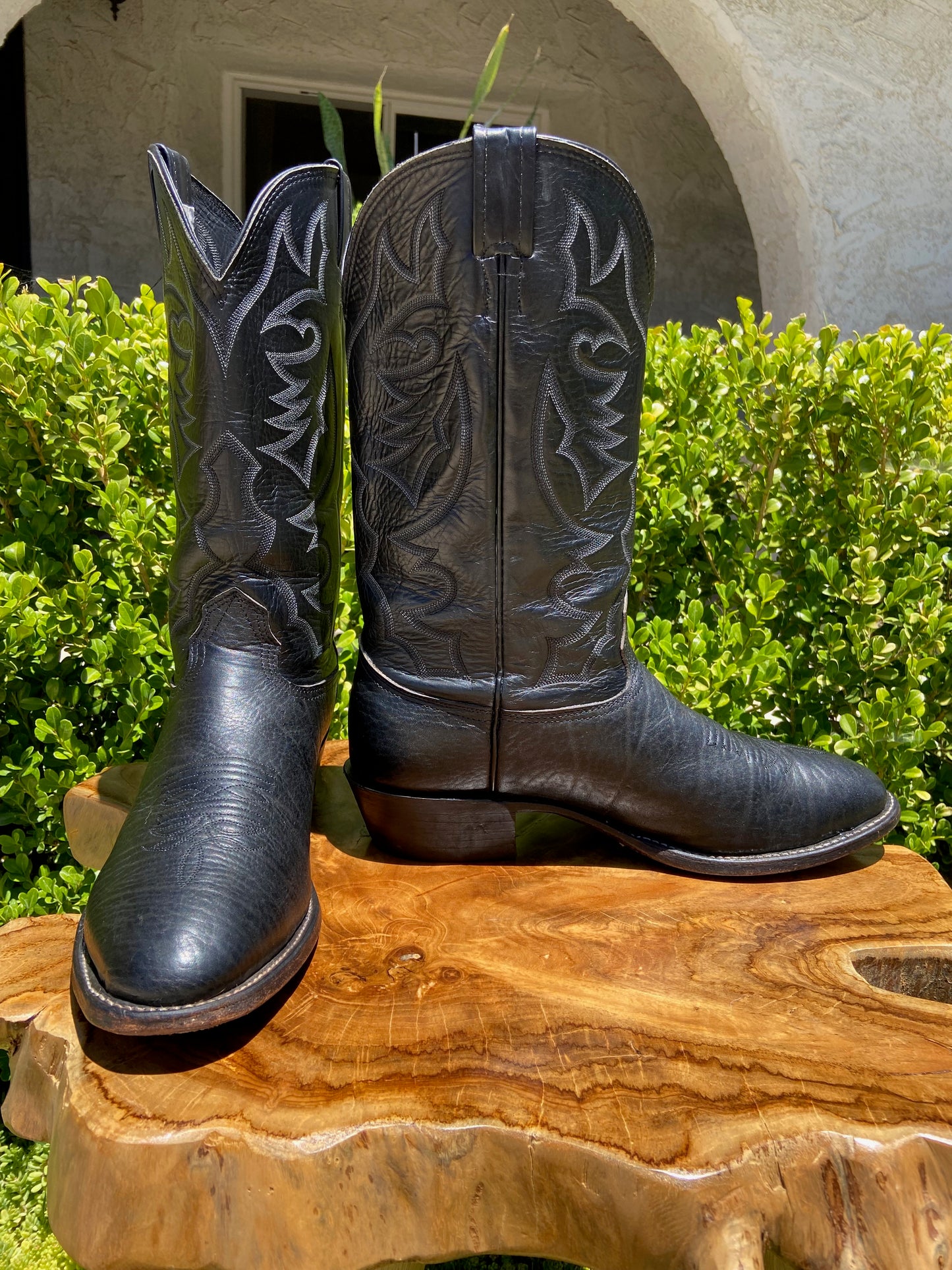 Larry Mahan Calf Skin Cowboy Boot 13 D