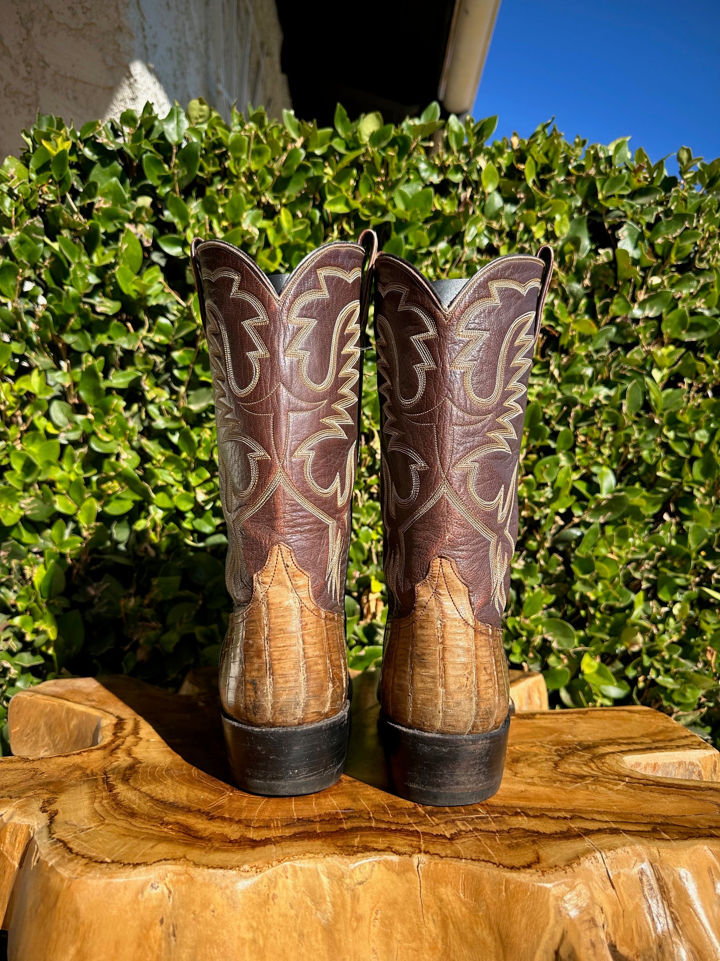 Rios of Mercedes Caiman Belly Cowboy Boots size 9.5 D