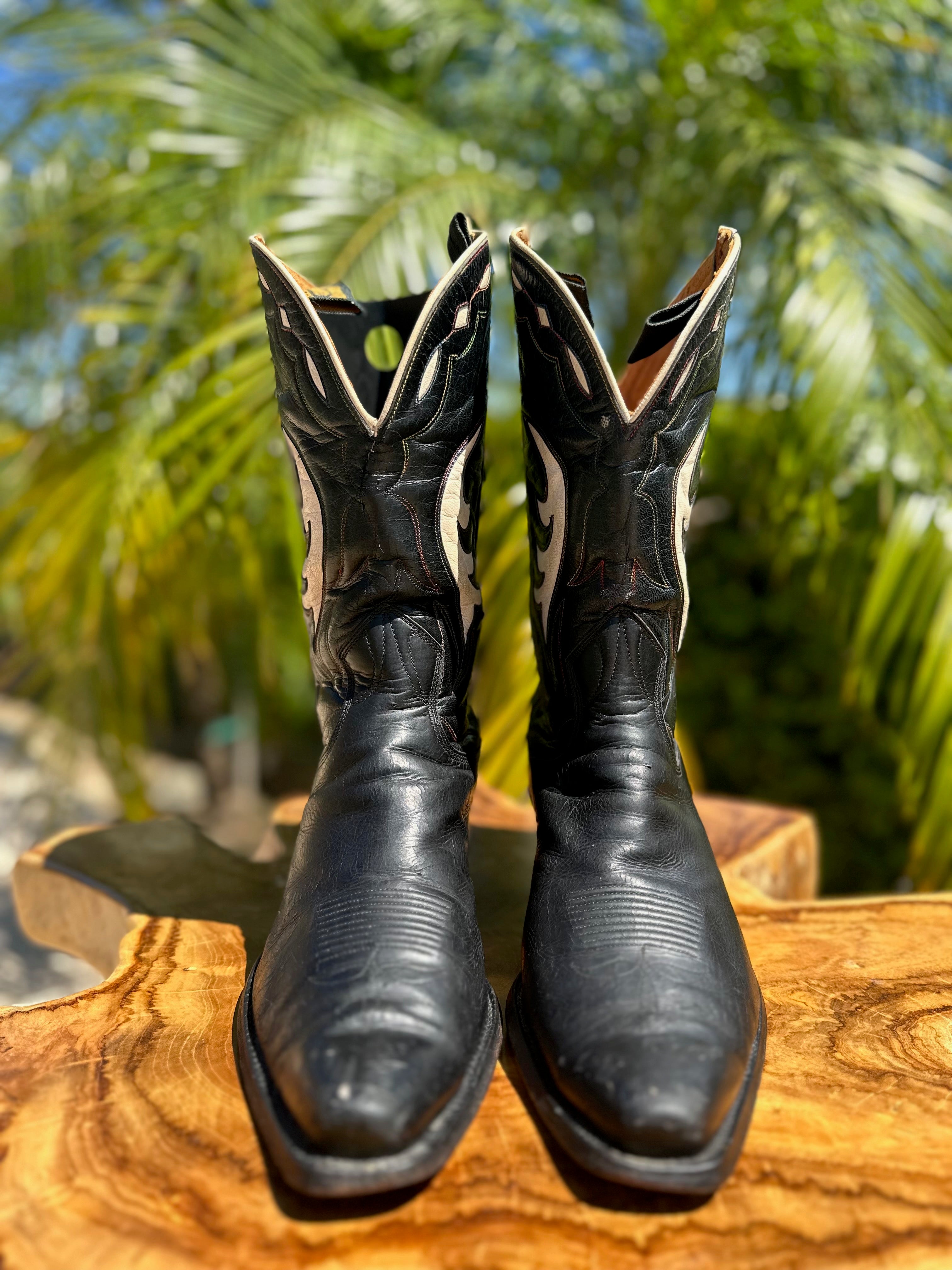 1940 s Justin Vintage Cowboy Boots 8.5 D