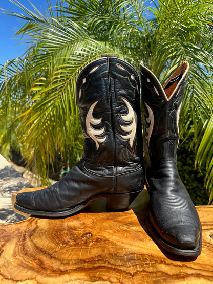 1940's Justin Vintage Cowboy Boots 8.5 D