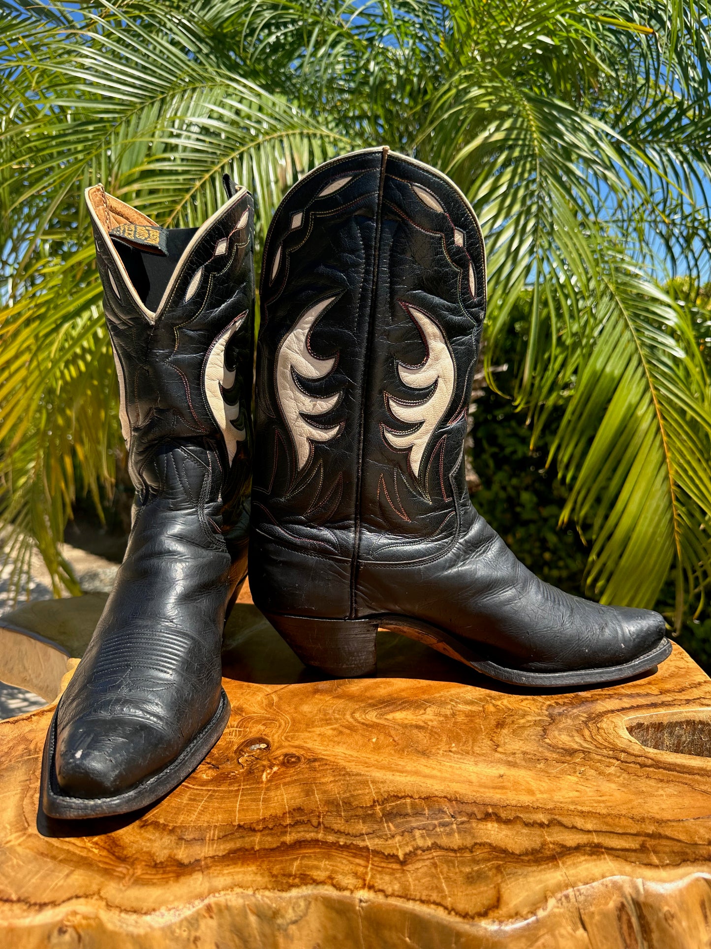 1940's Justin Vintage Cowboy Boots 8.5 D