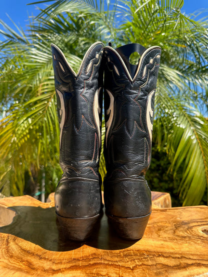 1940's Justin Vintage Cowboy Boots 8.5 D