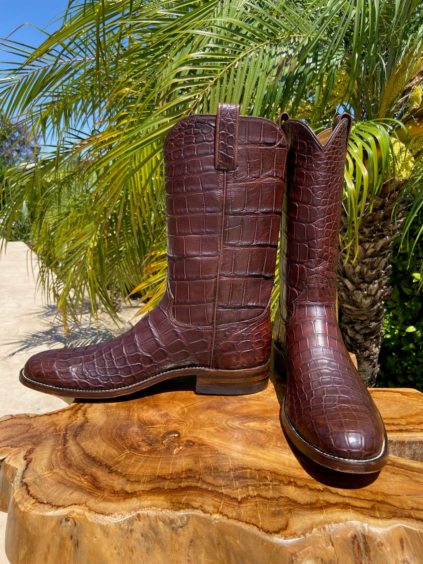 Vaquero Handmade Center Cut American Alligator Boots 9 D