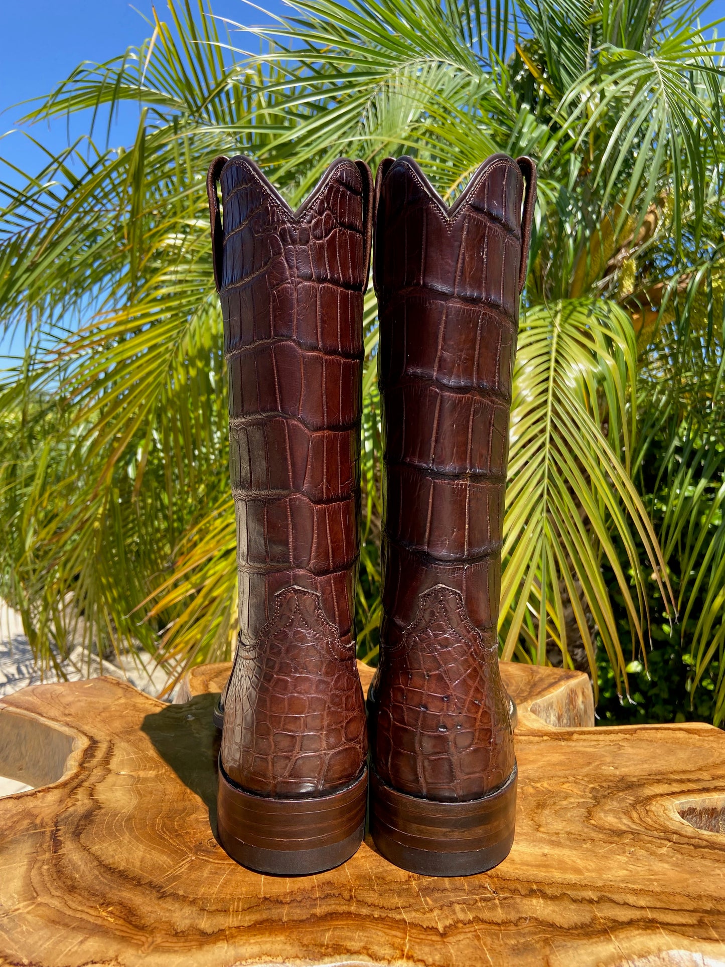 Vaquero Handmade Center Cut American Alligator Boots 9 D