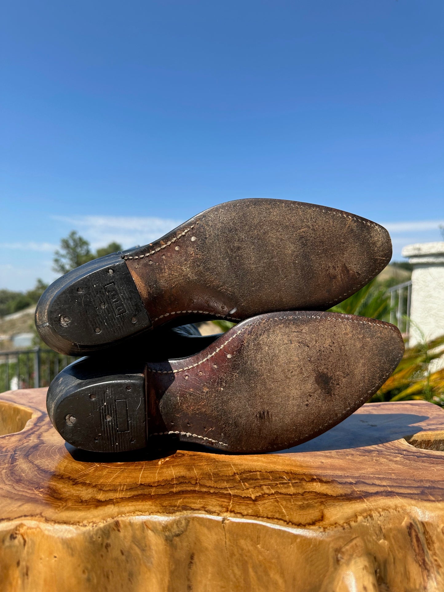 ACME 1950s Gold Inlay Cowboy Boots Size 9.5 D