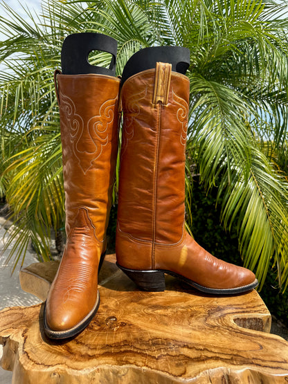 1970's Tony Lama Riding Cowboy Boots 11 B