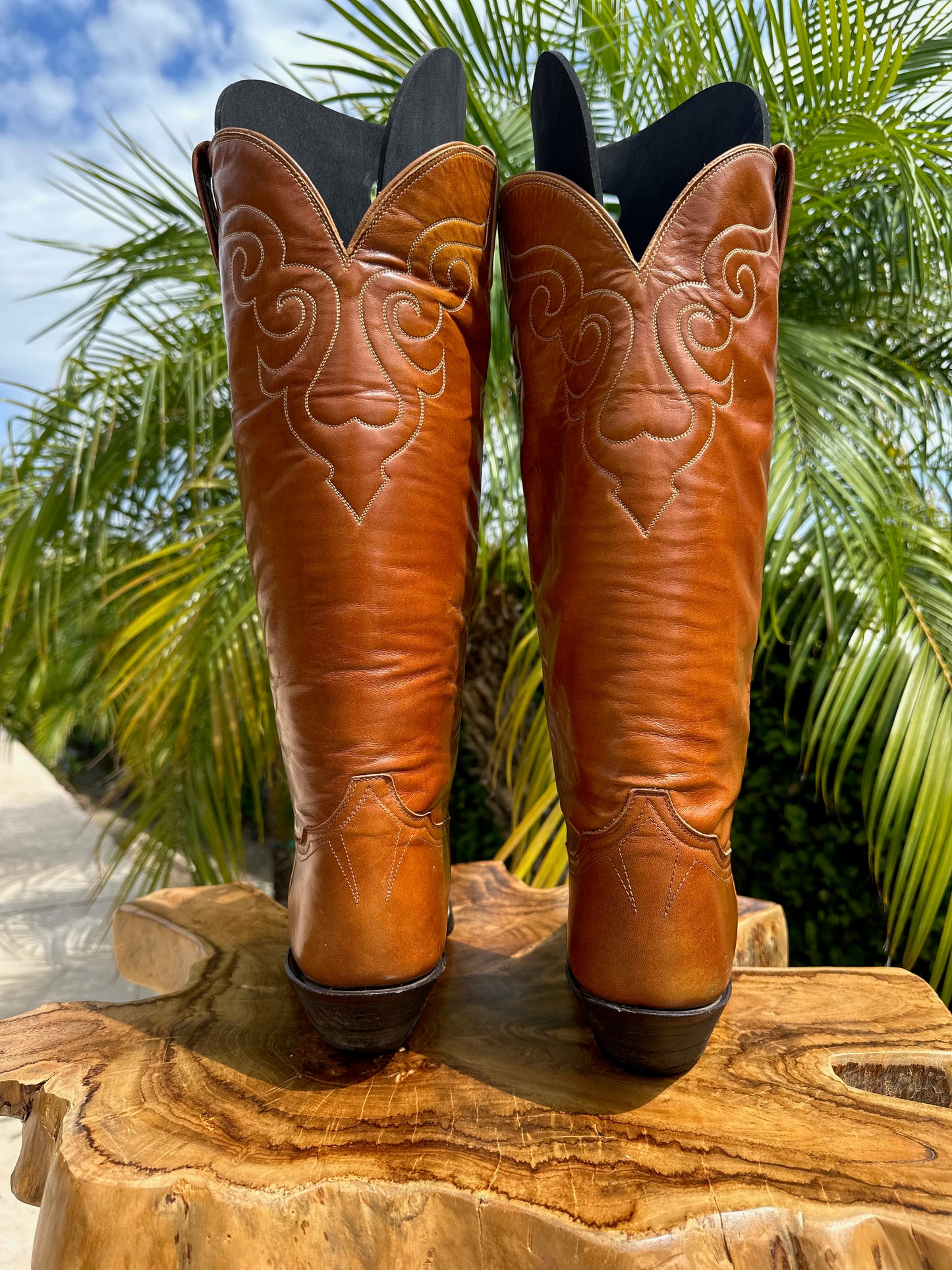 1970's Tony Lama Riding Cowboy Boots 11 B