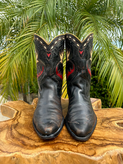 1940's Bronco Vintage Cowboy Boots size 10.5 D