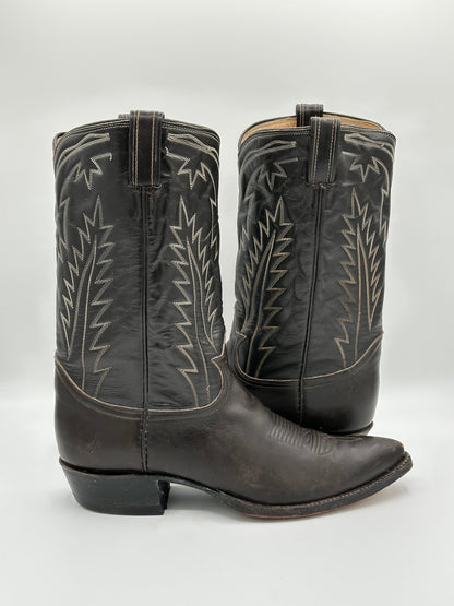 1970s Tony Lama Calf Skin Cowboy Boots size 10.5 E