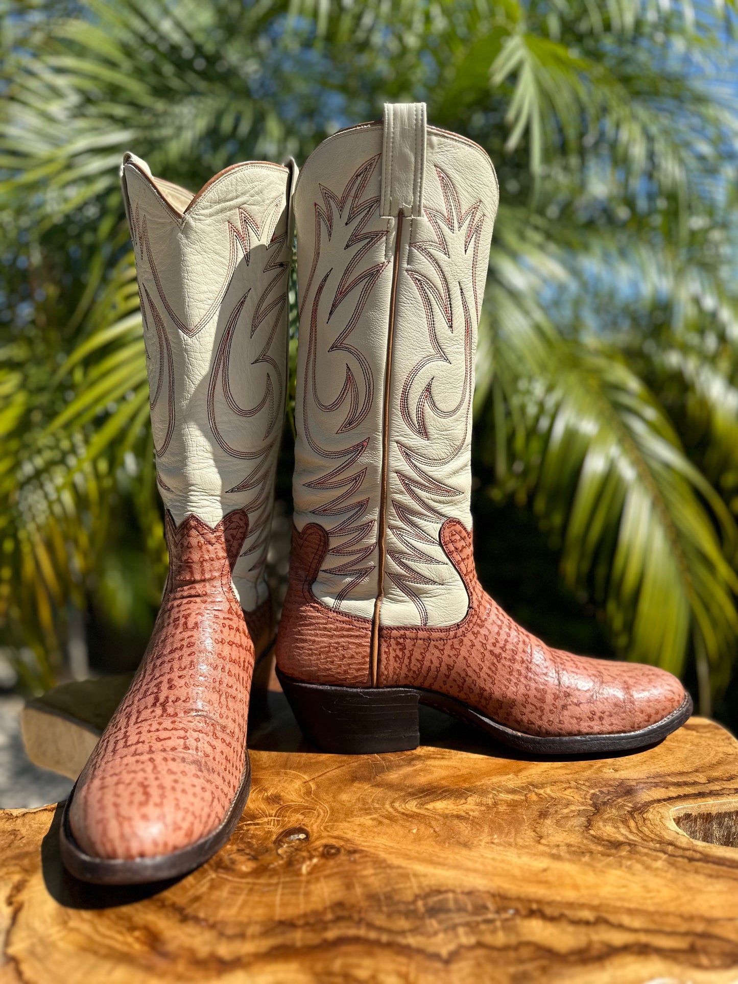 Bowman Wilson Custom Shark Cowgirl Boots size 10 B