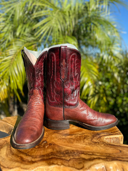 Rodney Ammons Custom Ostrich Cowboy Boot size 10.5 D