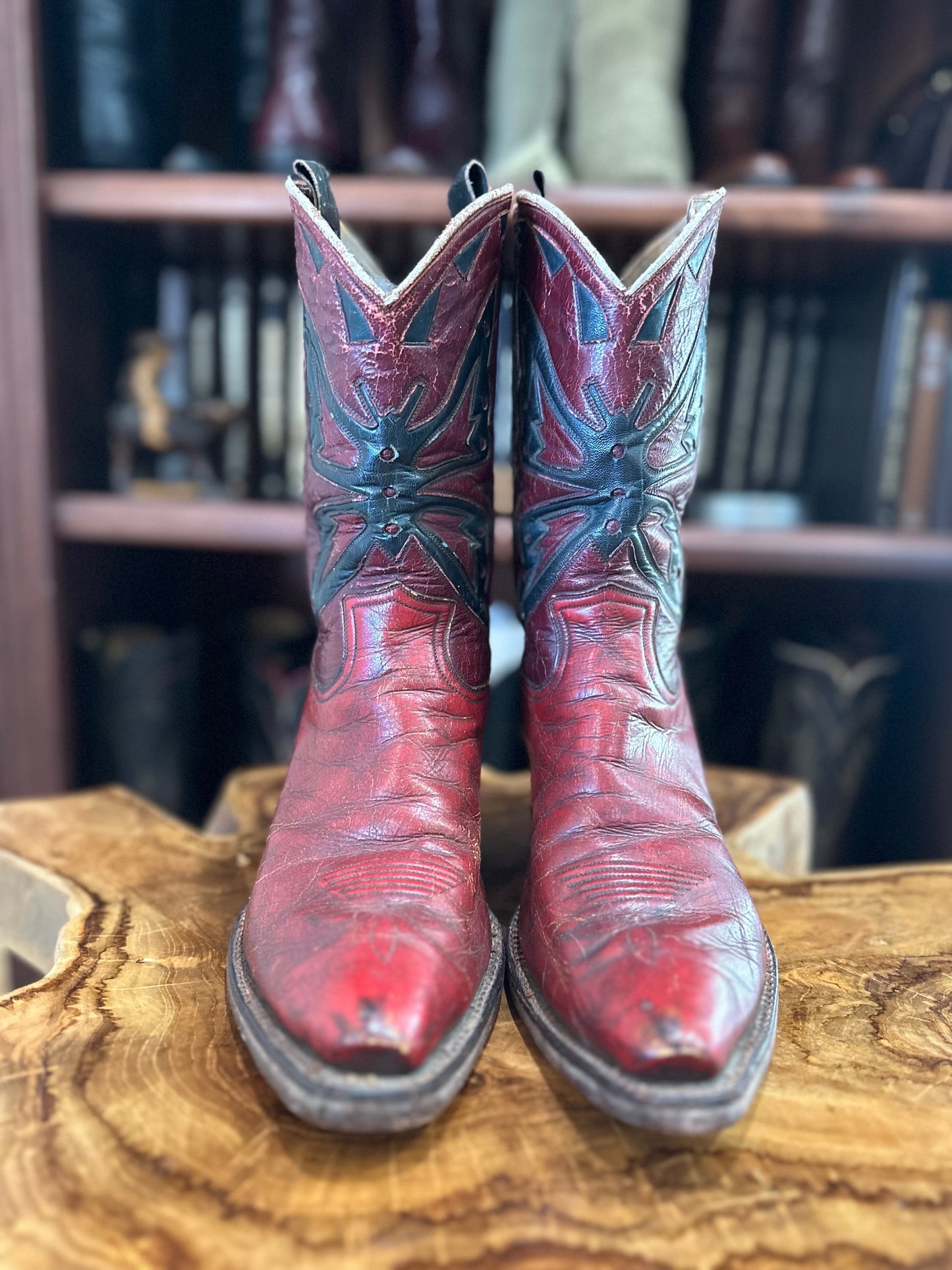 1940's Alma Evetts Butterfly Hall of Fame Custom Cowgirl Boots size 7