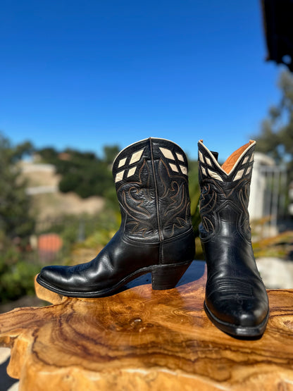 1940's Justin Peewee Cowboy Boots size 9.5 D