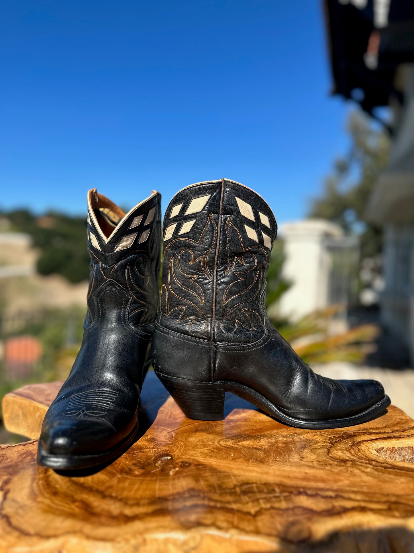 1940's Justin Peewee Cowboy Boots size 9.5 D