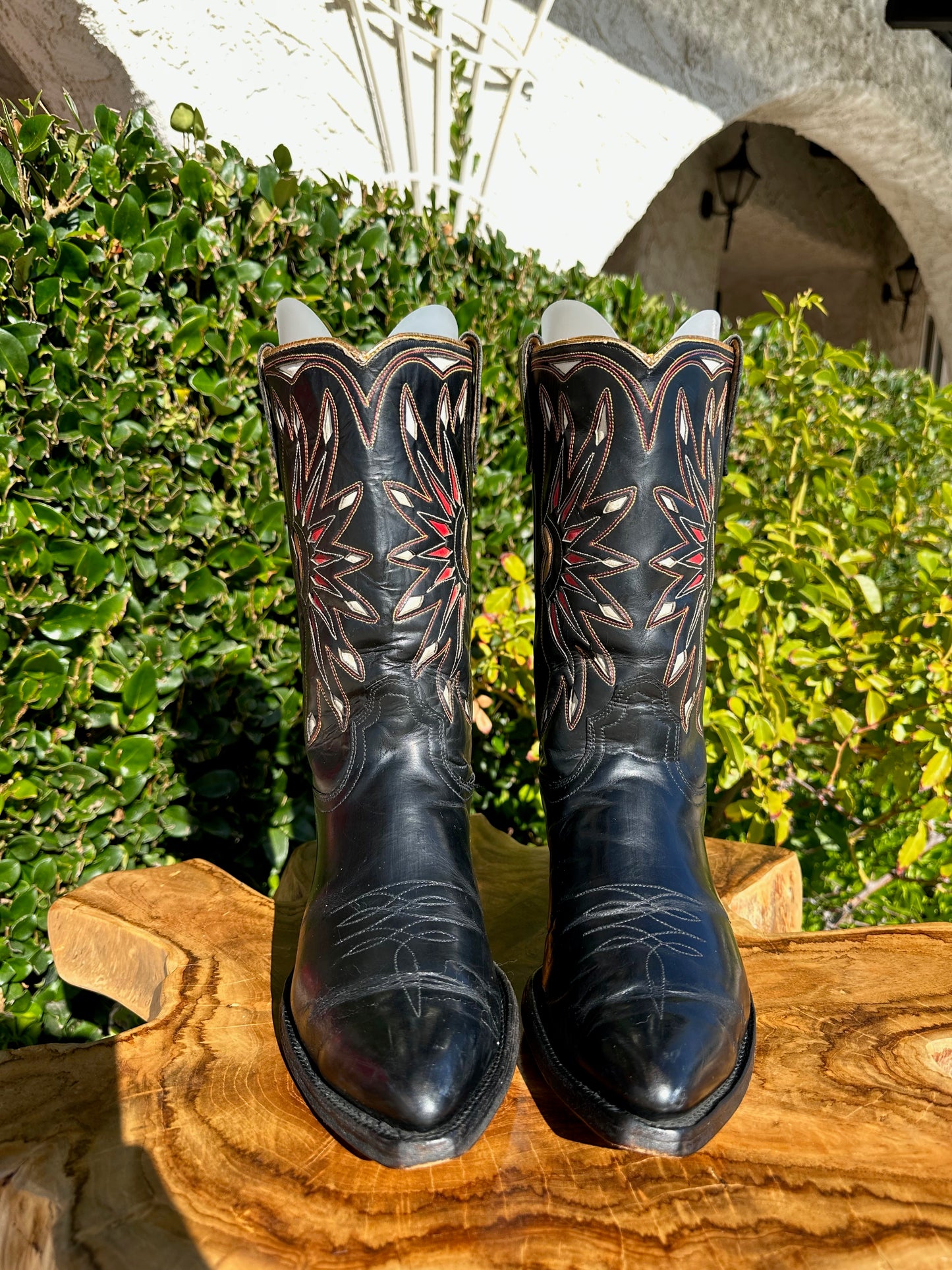 Vintage ACME GOLD STARBURST RARE Cowboy Boots size 8.5 D