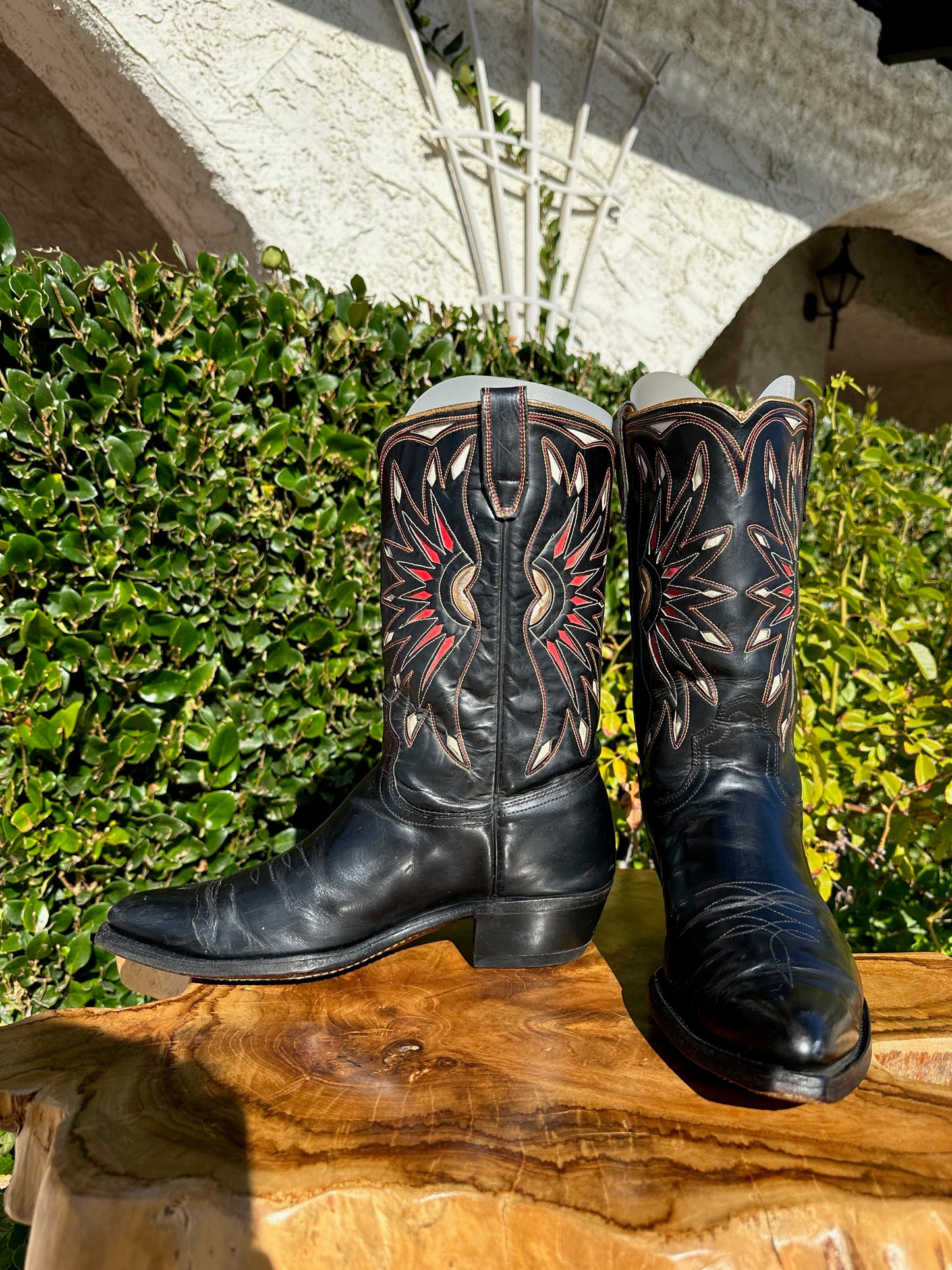 Vintage ACME GOLD STARBURST RARE Cowboy Boots size 8.5 D