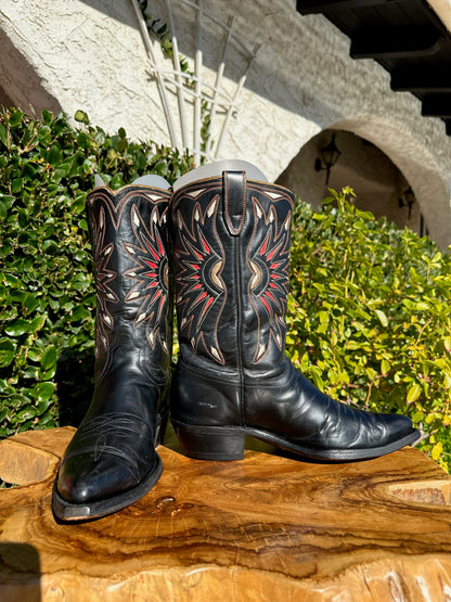 Vintage ACME GOLD STARBURST RARE Cowboy Boots size 8.5 D