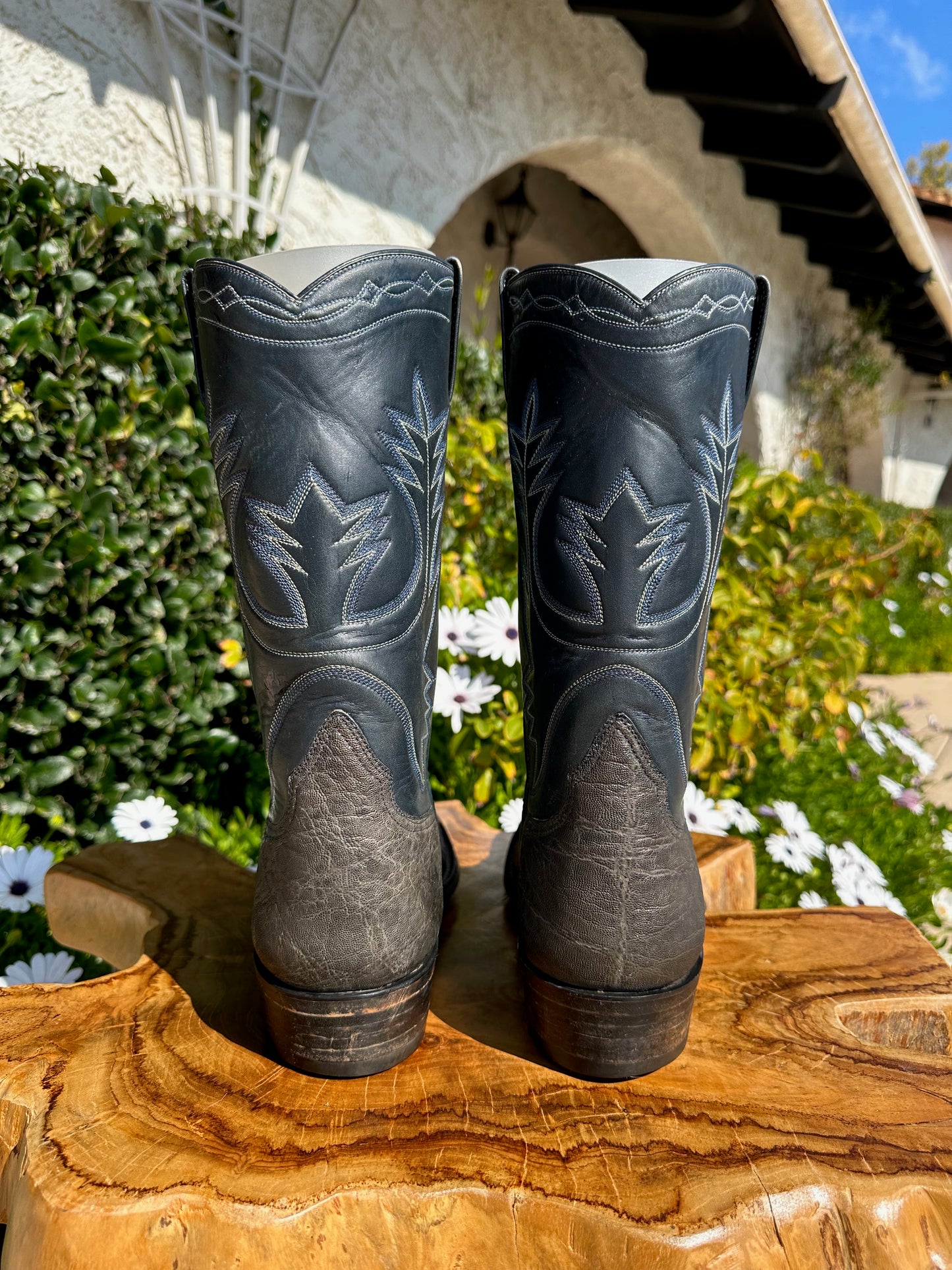 Eddie Kimmel Custom Elephant Cowboy Boots size 10 D