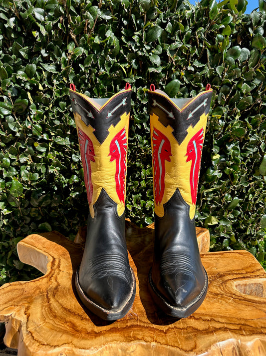 Rocketbuster Custom Chief Cowboy Boots size 10 D