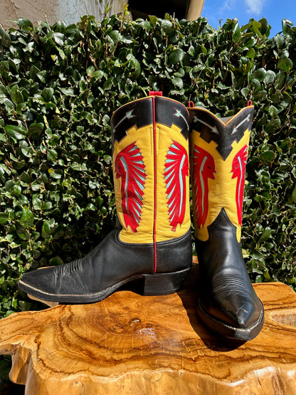 Rocketbuster Custom Chief Cowboy Boots size 10 D