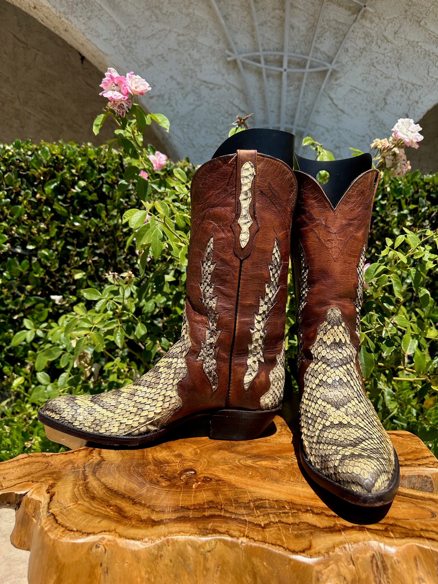 Black Jack Rattlesnake Cowboy Boots size 10 D