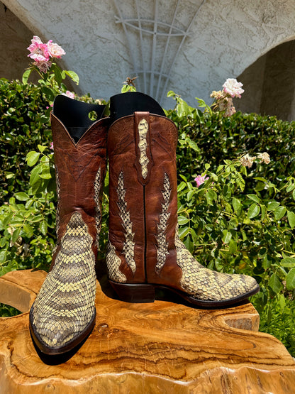 Black Jack Rattlesnake Cowboy Boots size 10 D