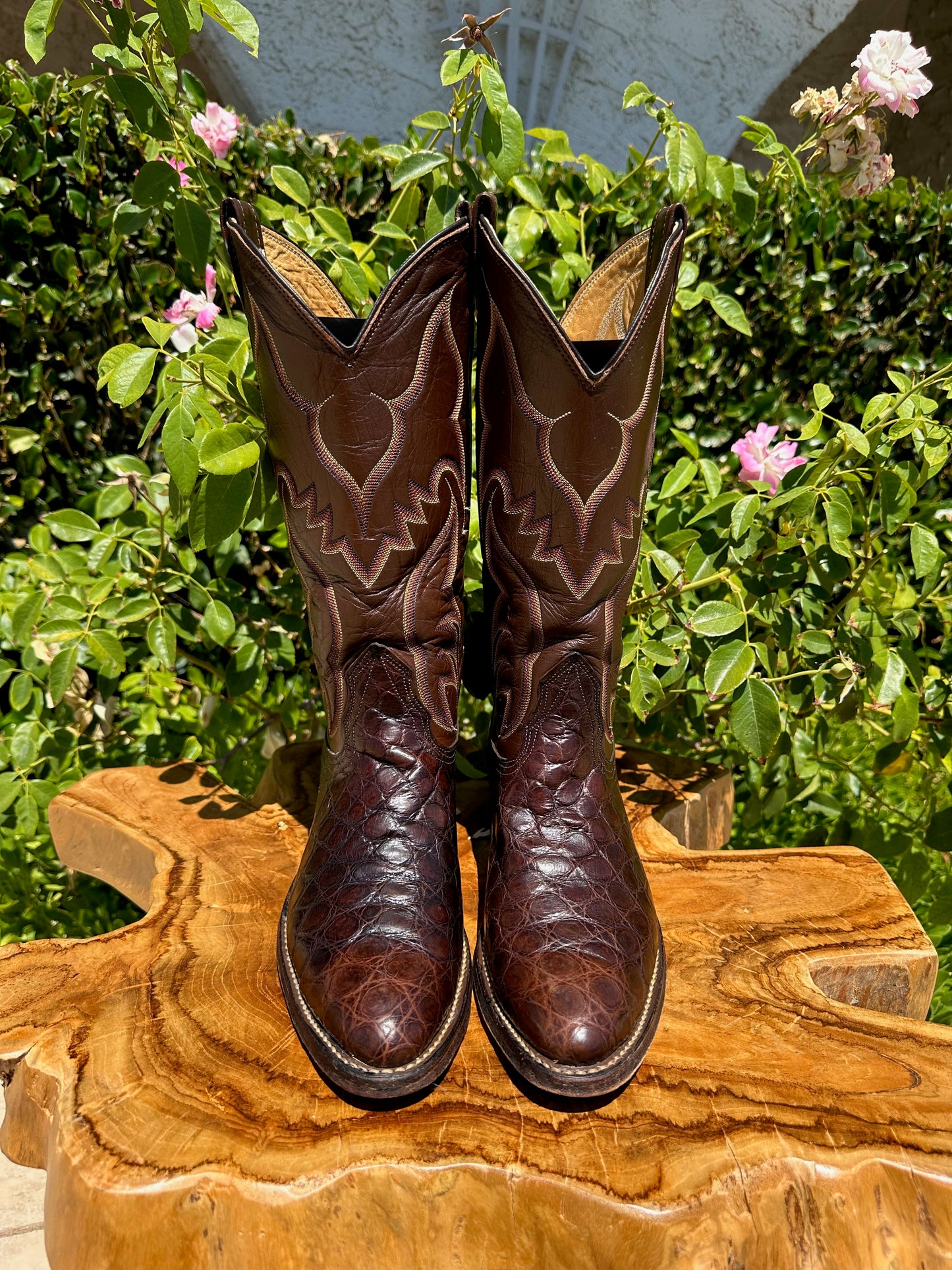 Nocona American Alligator Cowboy Boots size 8 D