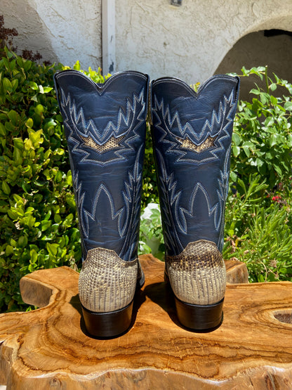 Justin Ringtail Lizard Cowboy Boots 8.5 D