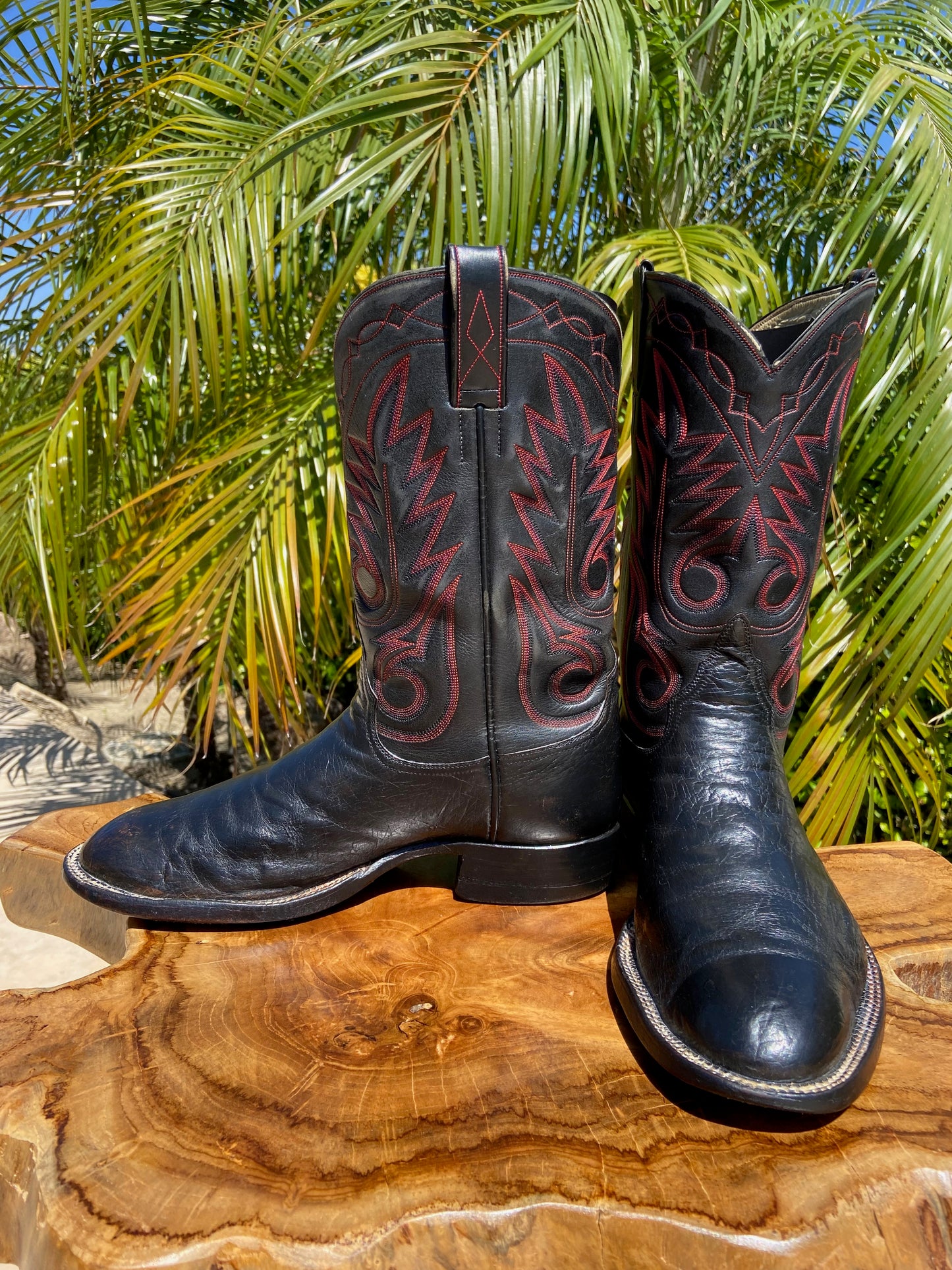 Kimmel Boot Company Smooth Ostrich Cowboy Boots 8.5 D