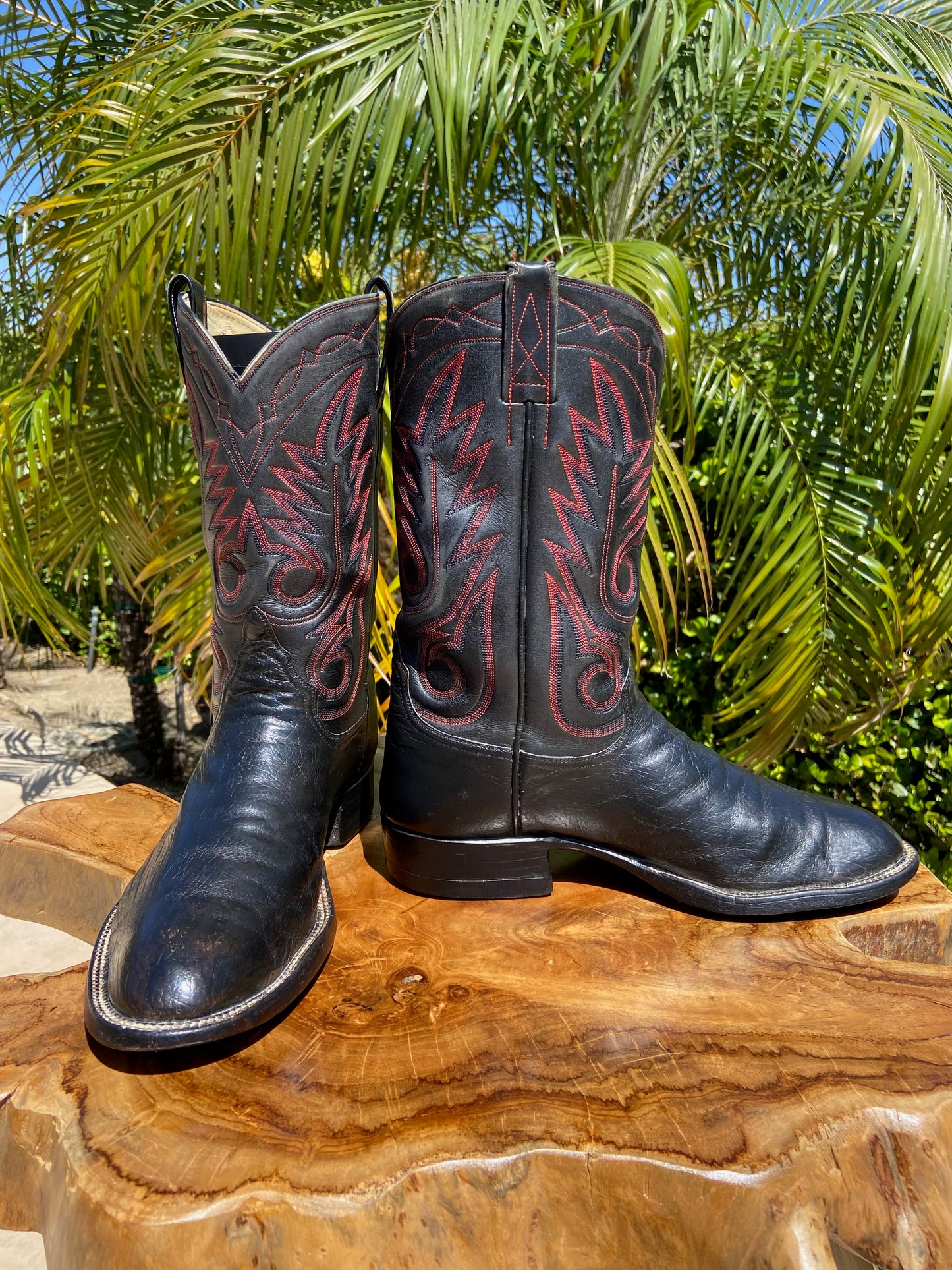 Kimmel Boot Company Smooth Ostrich Cowboy Boots 8.5 D