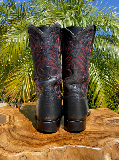 Kimmel Boot Company Smooth Ostrich Cowboy Boots 8.5 D