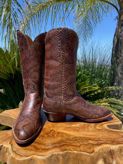 Lucchese San Antonio Burmese Python 9.5 D