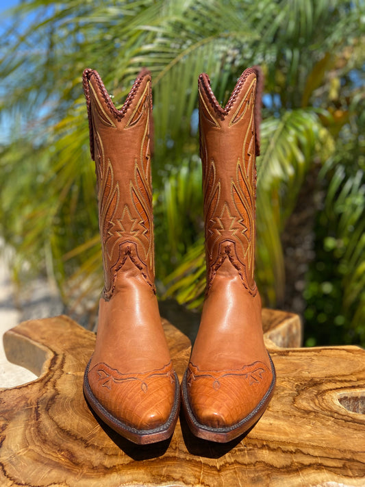 Stallion Custom American Alligator Cowboy Boots 10.5 D